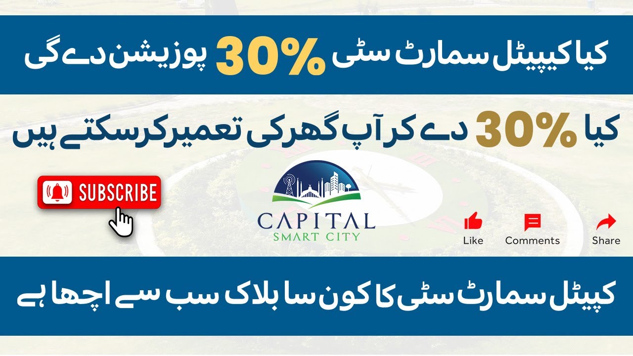 Capital Smart City 30% Possession | Fact and figures | Best Block for Plot | etc